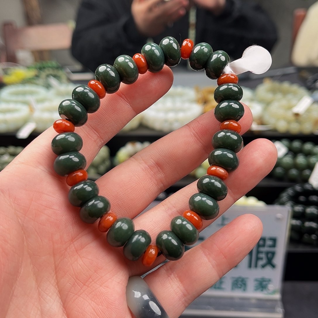 和田玉手串未镶嵌