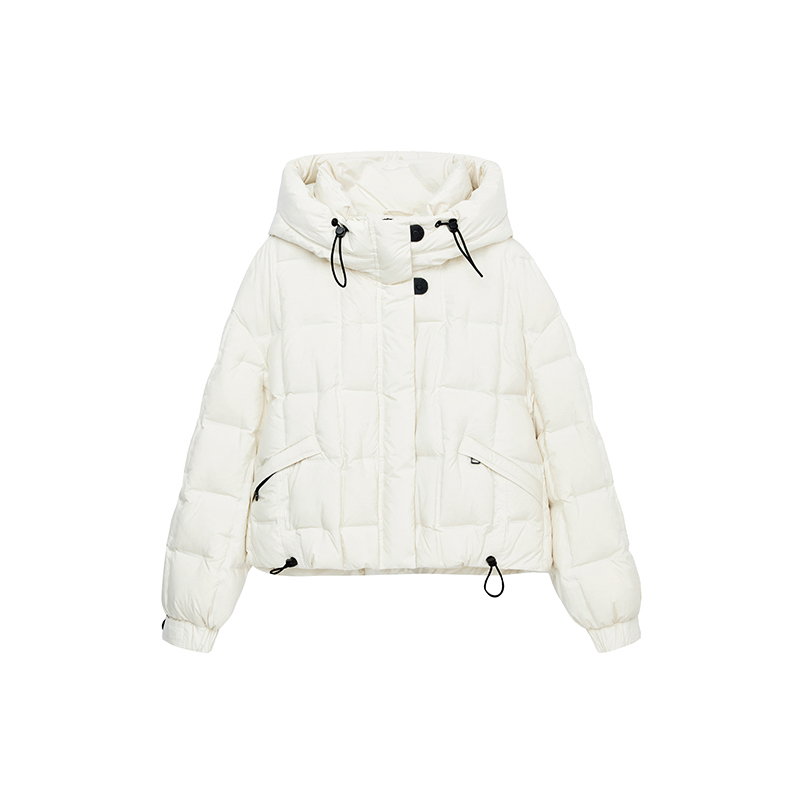 【达人专属】抽绳连帽羽绒服W9906