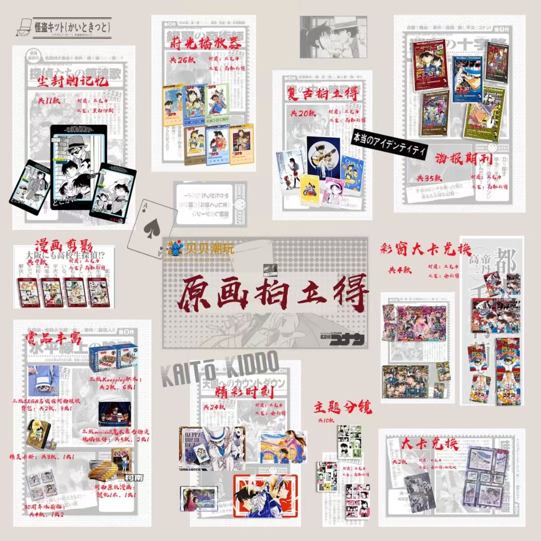 奶宝【一抬毕业】贝贝潮玩名精品彩窗侦探柯南拍立得第一弹（代拆）