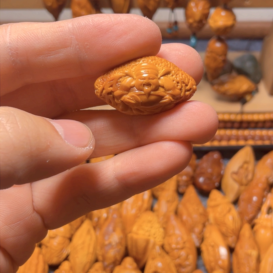 橄榄核吊坠财迷组合