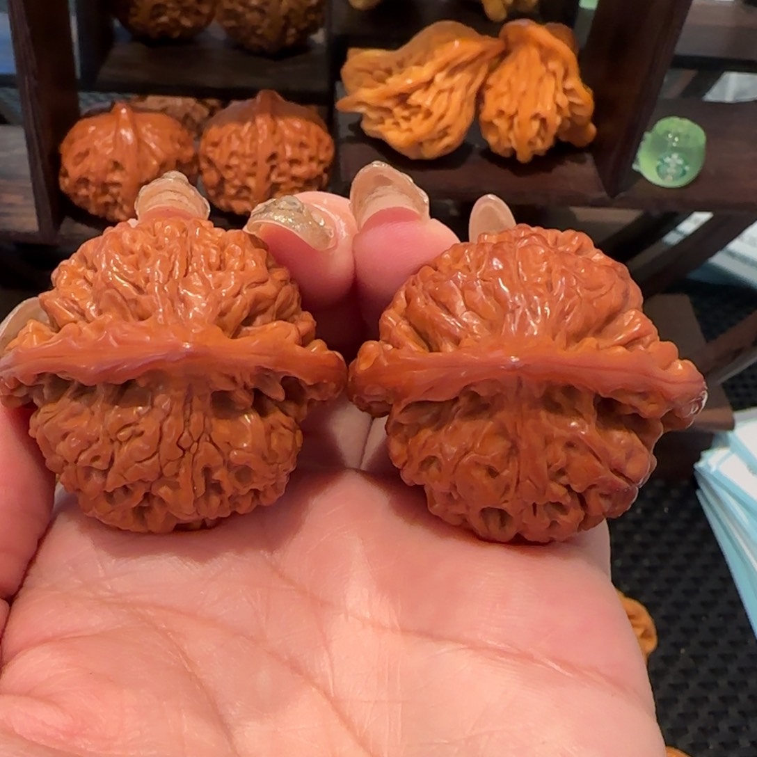 桃核吊坠官帽40精品658