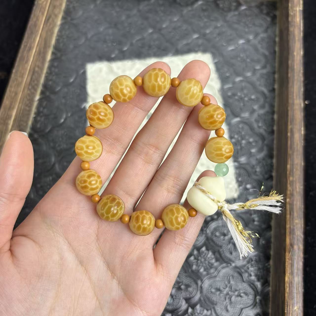 【承灵12-13mm】菩提根炭烧富甲天下单圈 CP021-2606