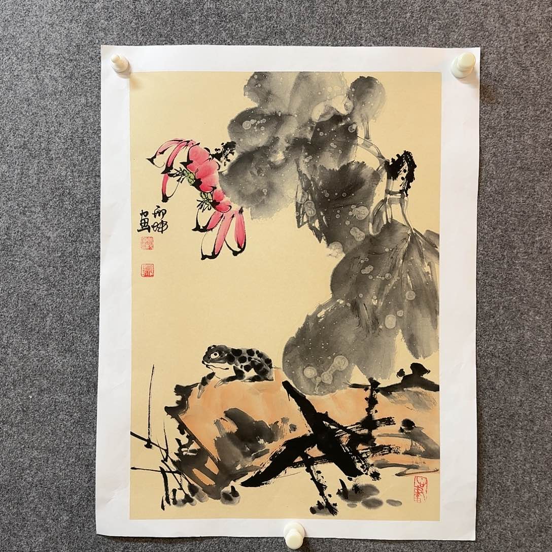 国画邢坤老师手绘作品