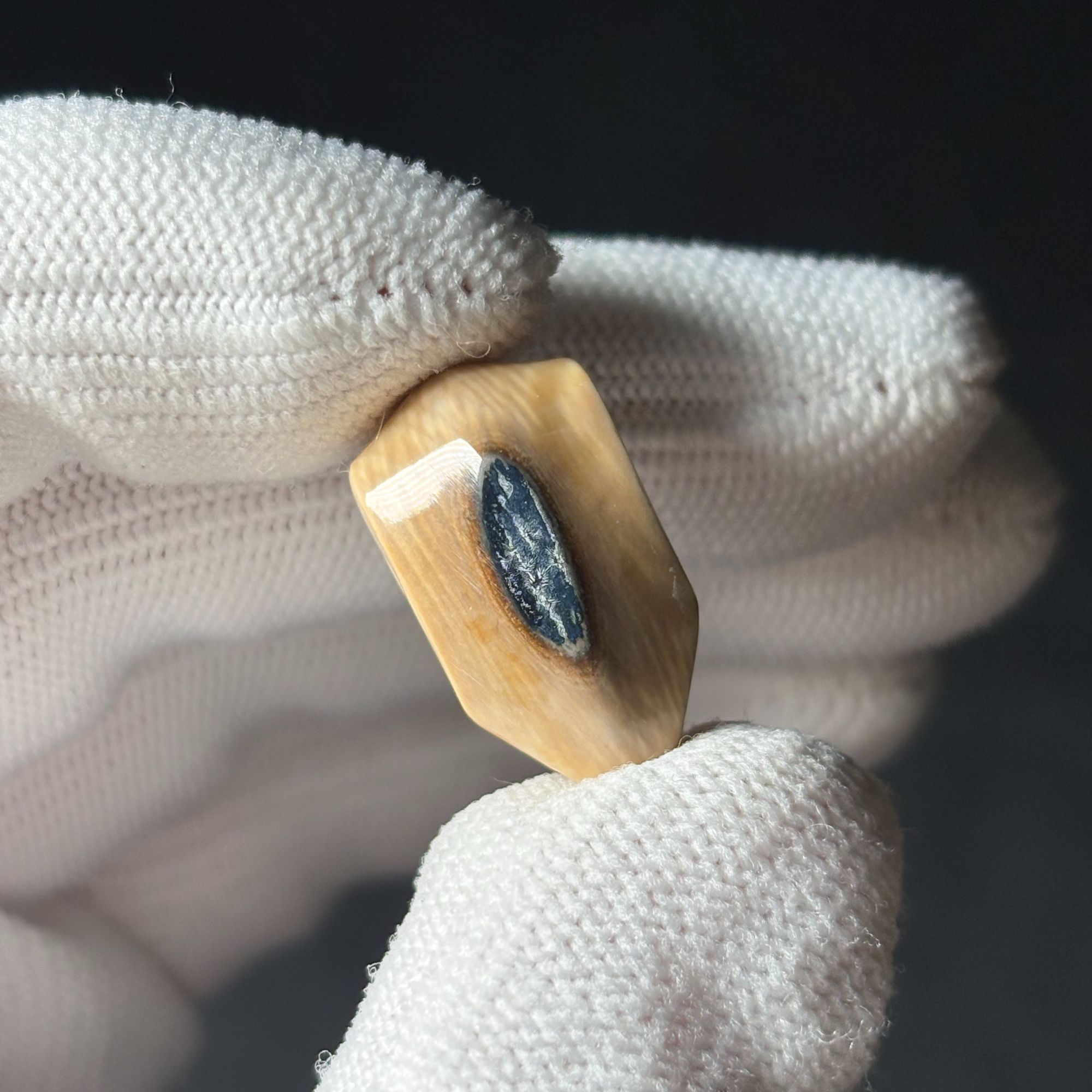 丰骨「猛犸象牙·蓝眼三通」A370-冰料12mm 材质保真 假一罚四