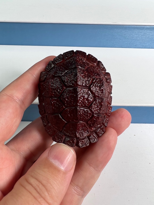 正宗印度小叶紫檀富甲手把件