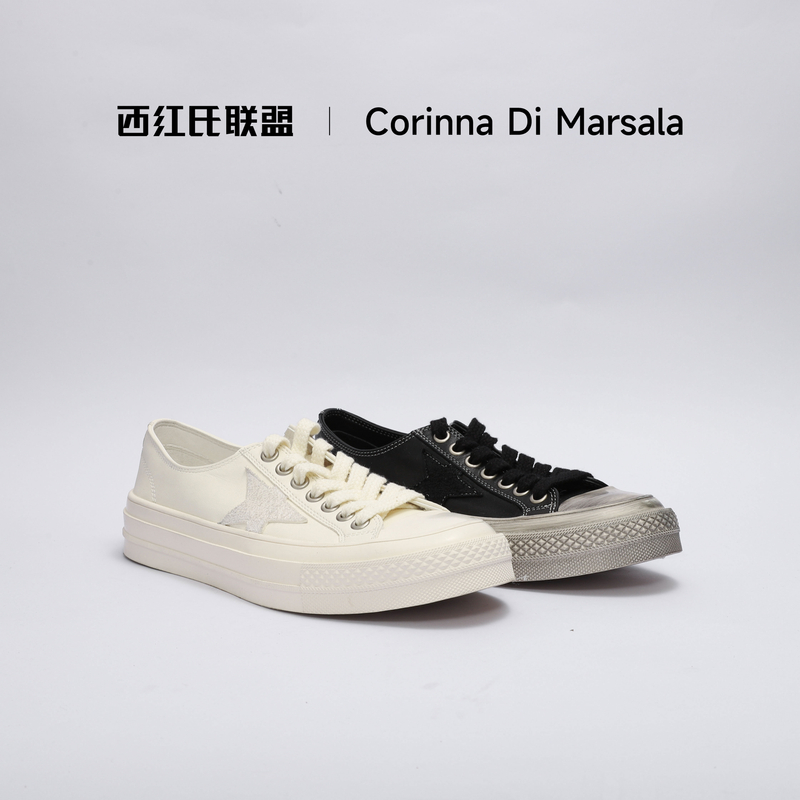 【西红氏联盟】春款百搭时尚潮流透气脏脏鞋跟高2.5cm半码拍大