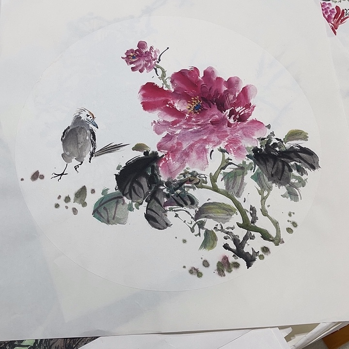 姜奇老师花鸟作品40×40