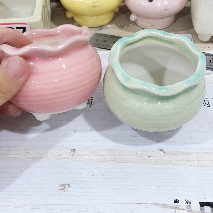 花盆陶瓷款式12包邮