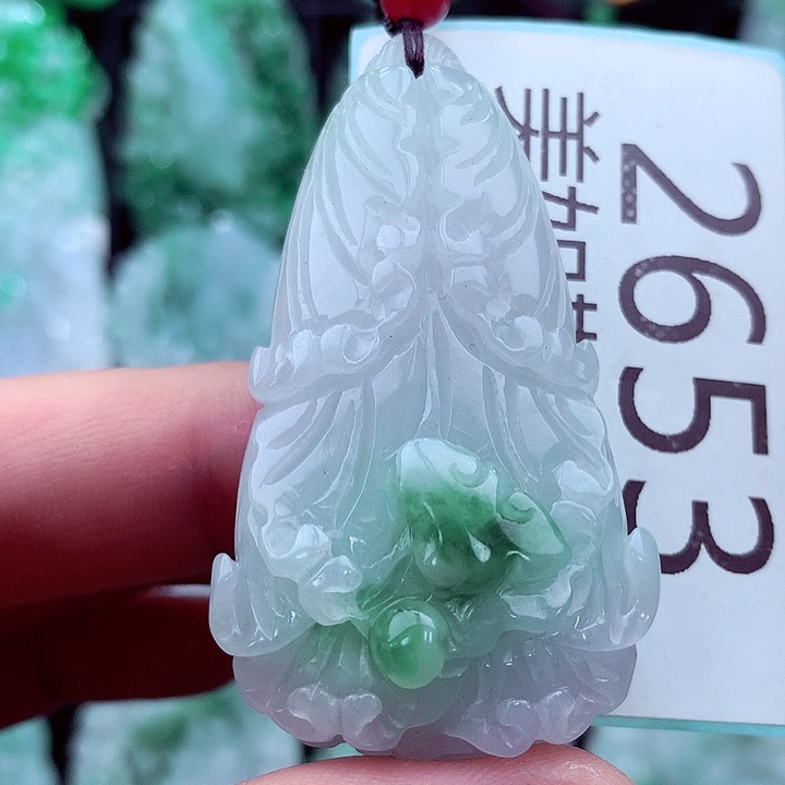 翡翠未镶嵌吊坠(不含链)