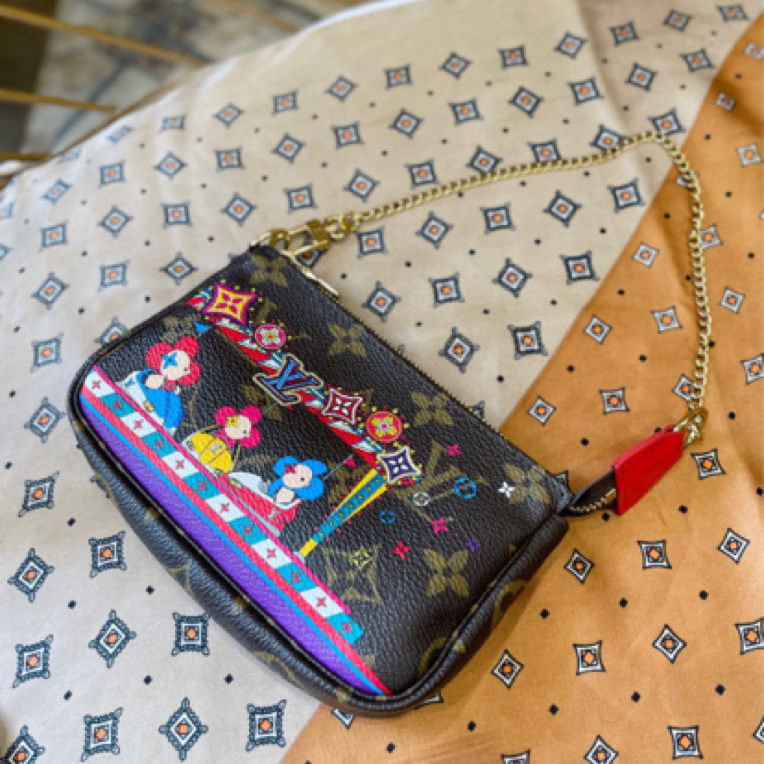 99新 LouisVuitton/路易威登 mini麻将限定款斜挎包