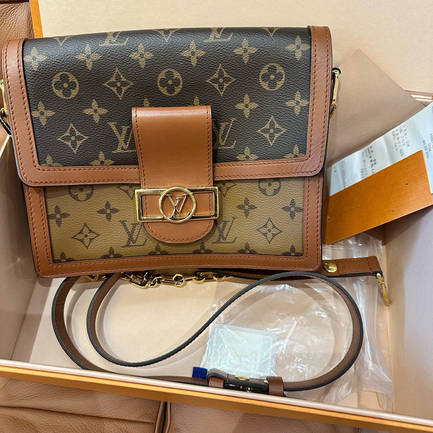 99新 LouisVuitton/路易威登 林纳奢品丨达芙妮中号单肩包