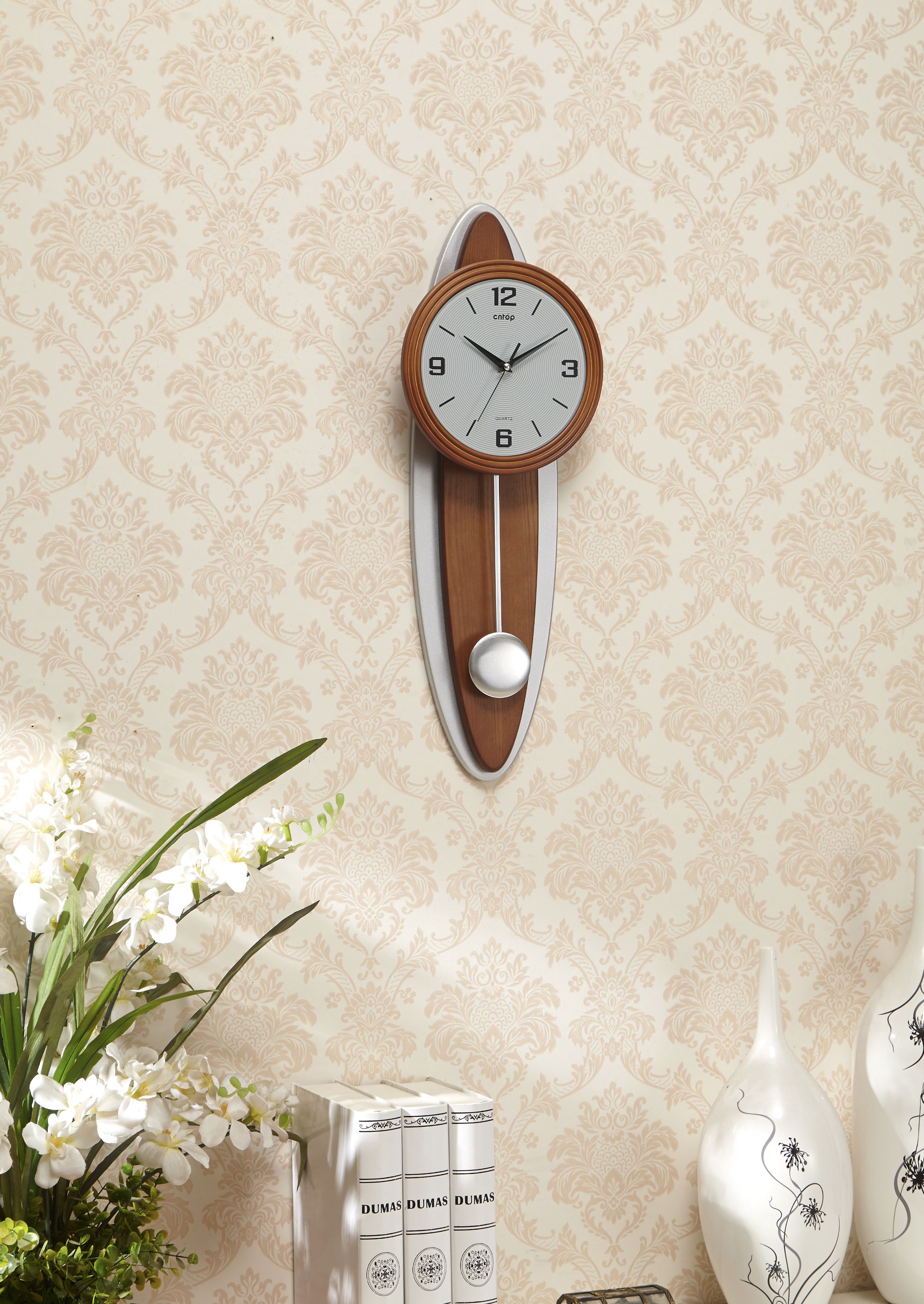 极简创意挂钟适合卧室客厅石英材质P17045A