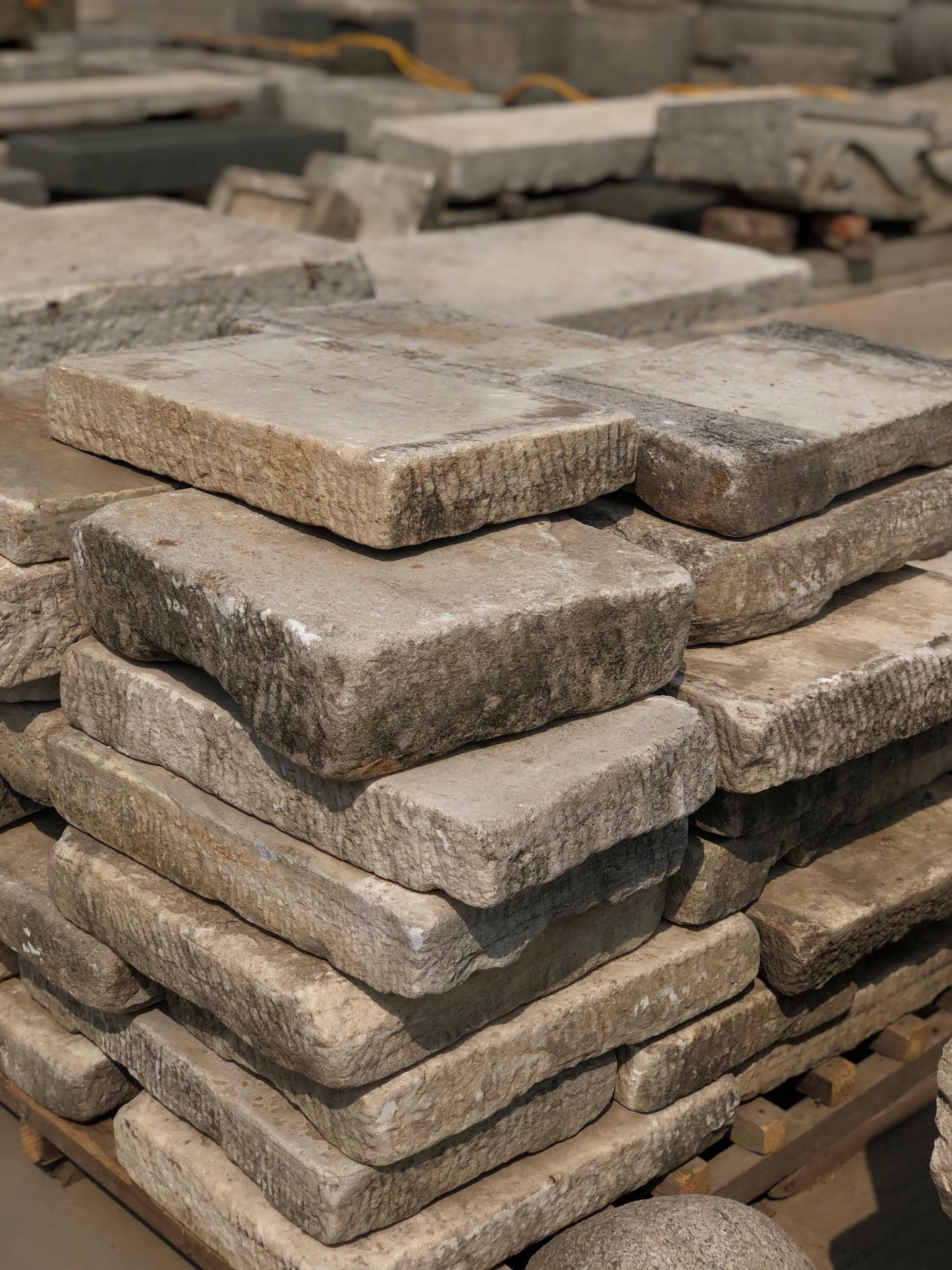 民俗老物件石板家居装饰摆件复古方形一物一拍链接