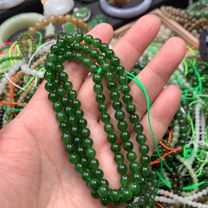 和田玉未镶嵌手链49