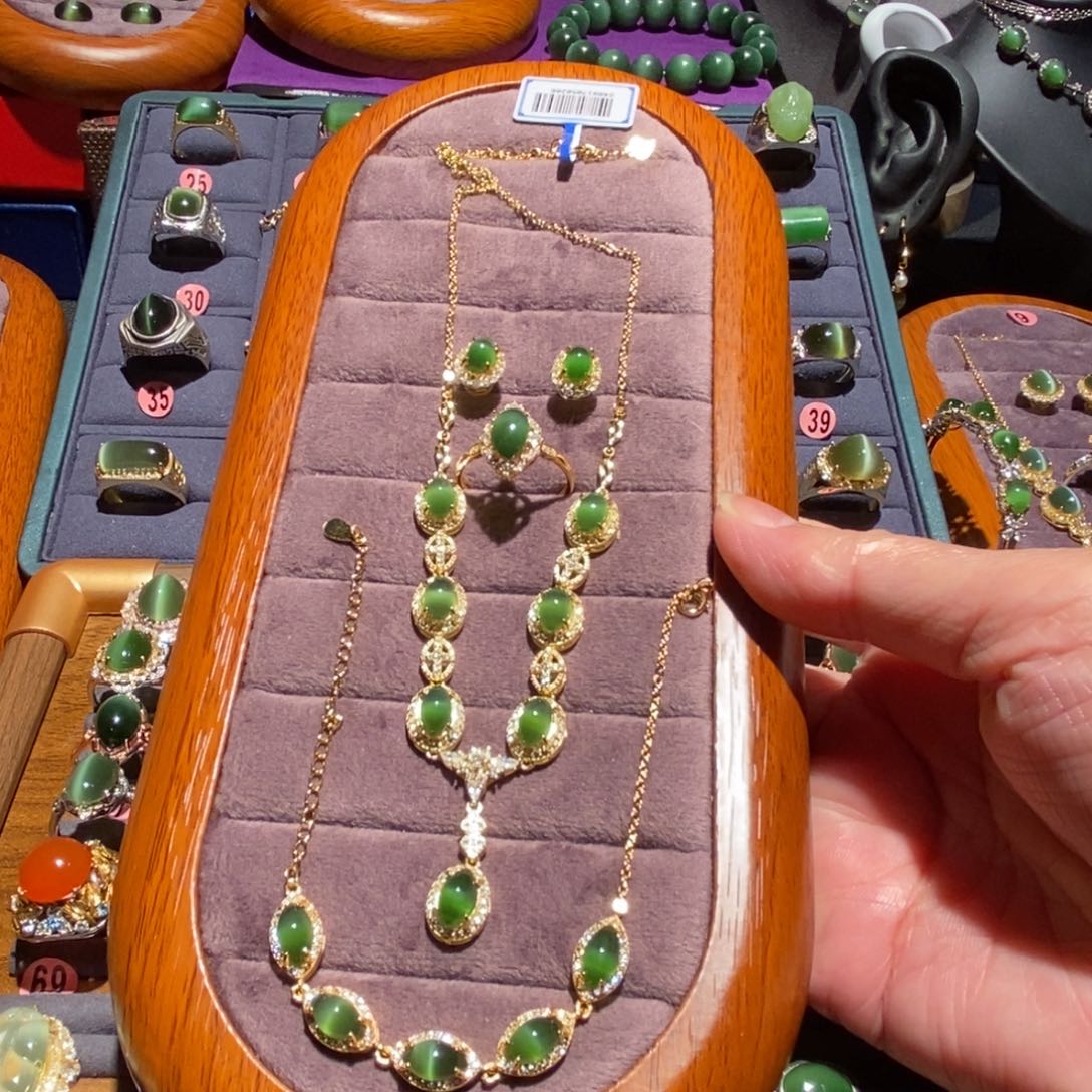 门***了和田玉银S925镶嵌戒指