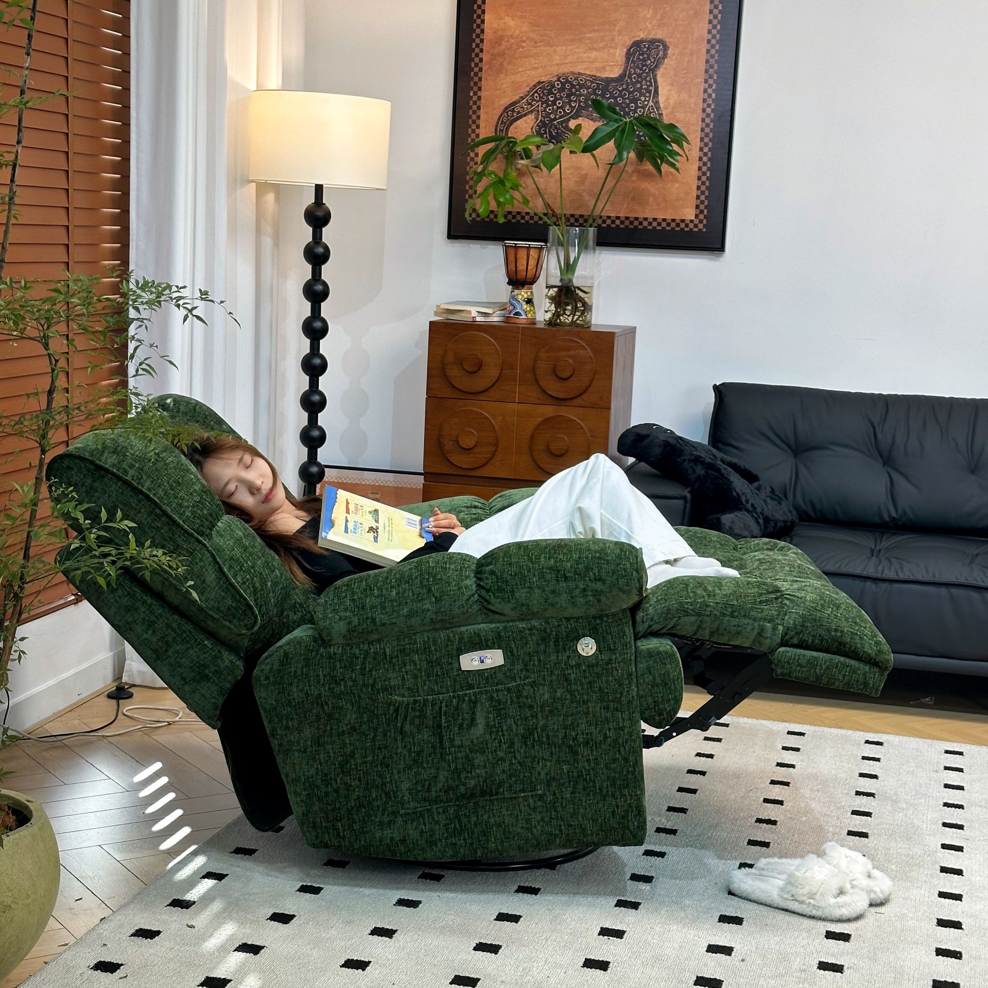 太空头等多功能单人沙发椅云朵摇椅客厅可睡可躺设计师客厅摇椅