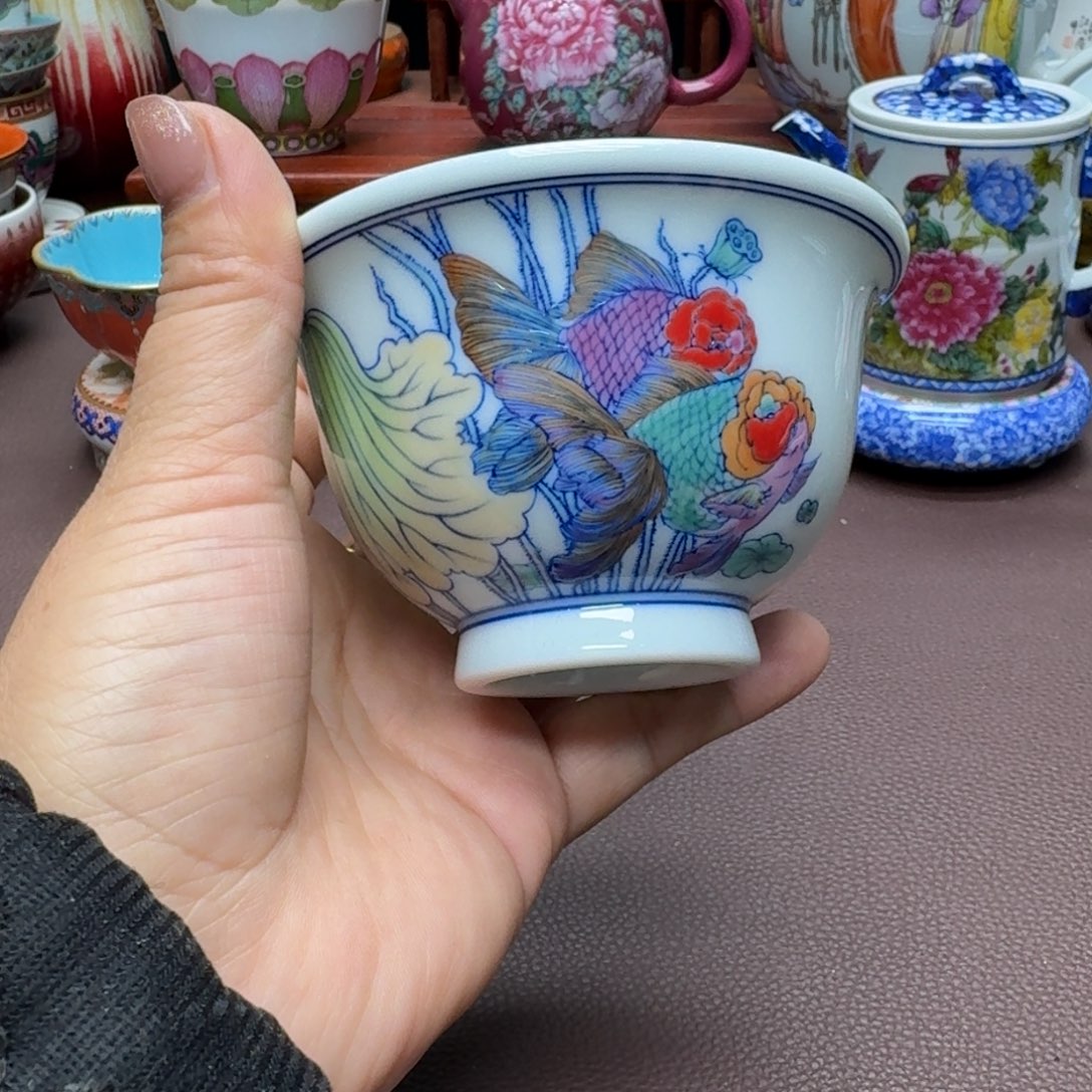 瓷片景德镇仿古手工制作精品展示