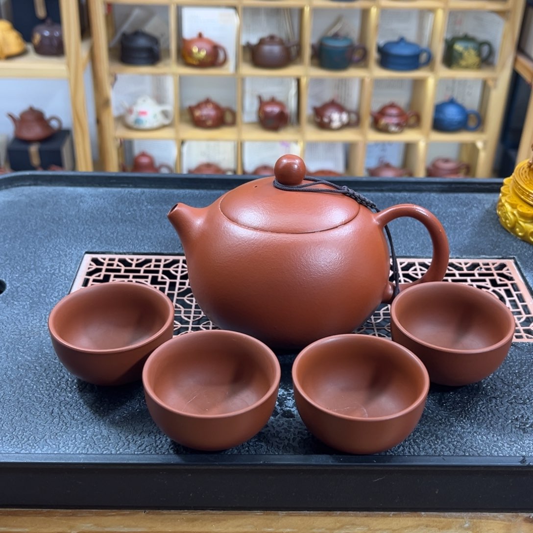 紫砂紫砂胖西施（一壶四杯）