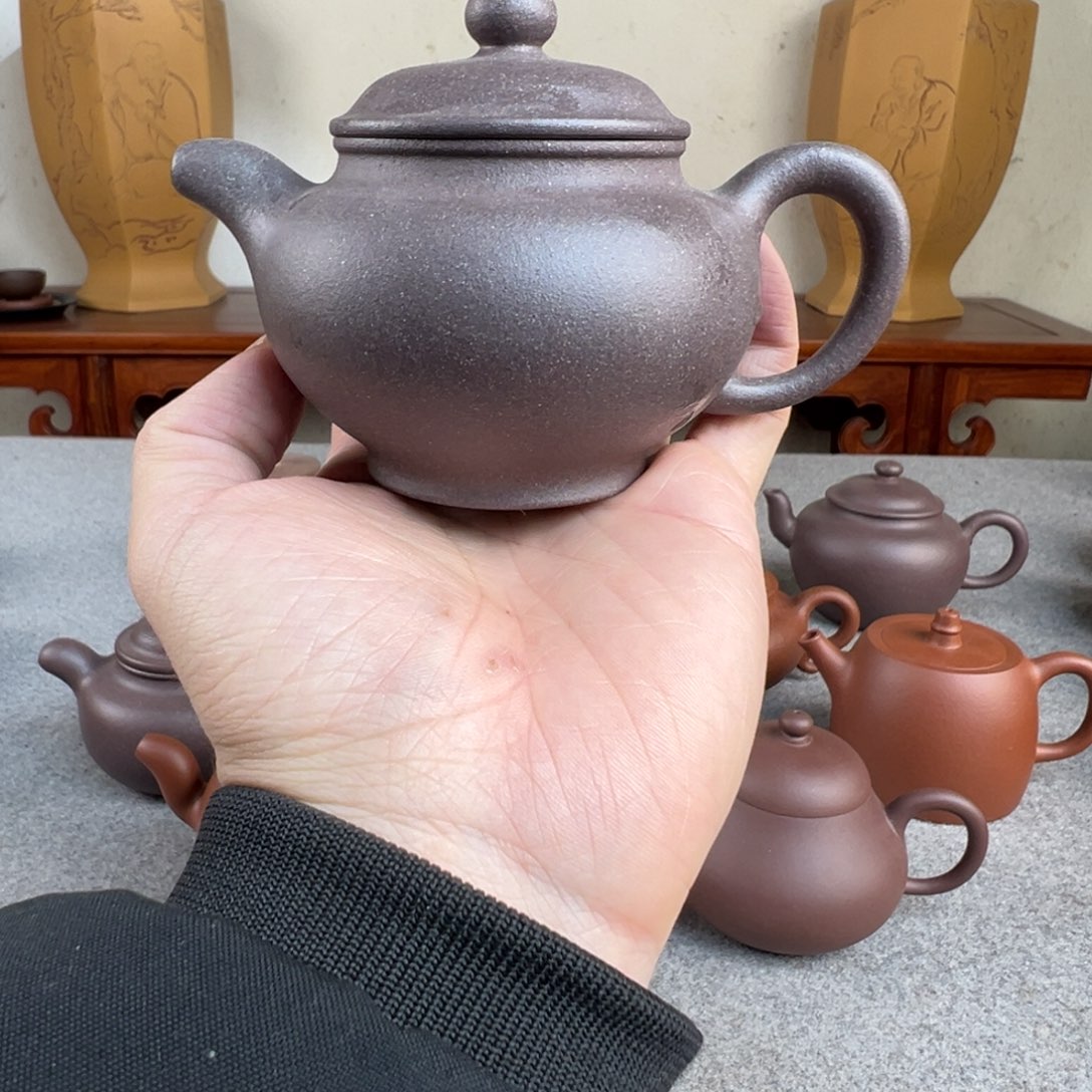 掇只 粗砂紫泥 半手工 180cc