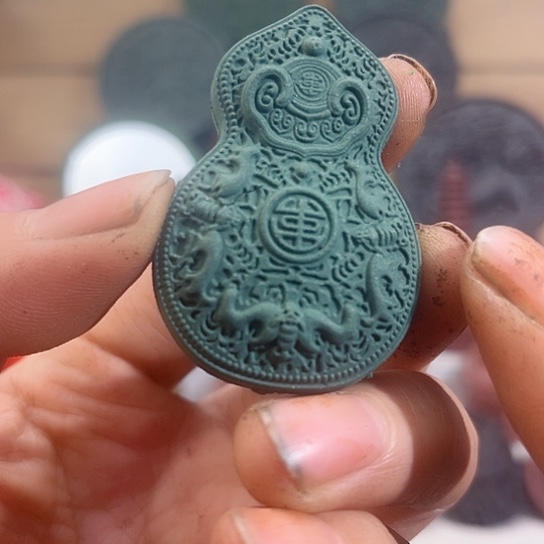 泥塑绿茶香方瑕疵款宝葫芦福利价