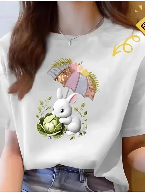 【100%纯棉】上新女款女士百搭潮流短袖t恤春夏圆领显瘦半袖