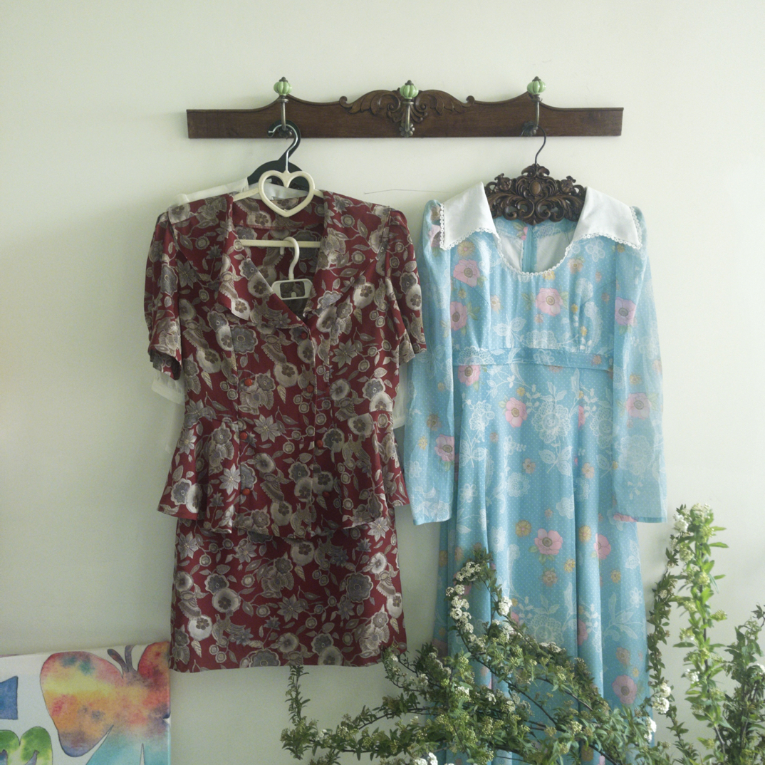 【19.9～39.9古着vintage】复古连衣裙套装衬衫外套上衣【不退换】