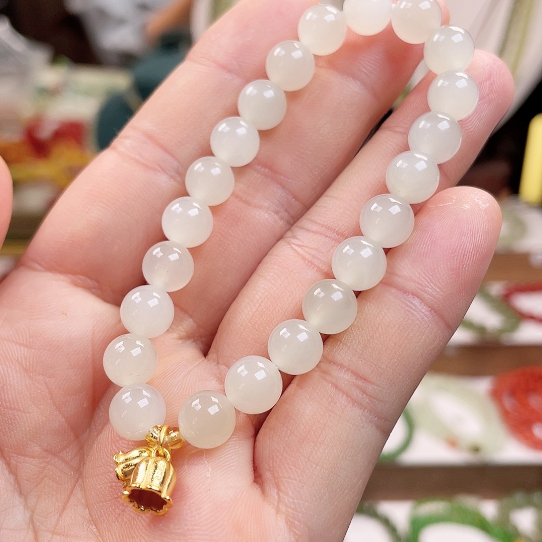 和田玉手链未镶嵌8