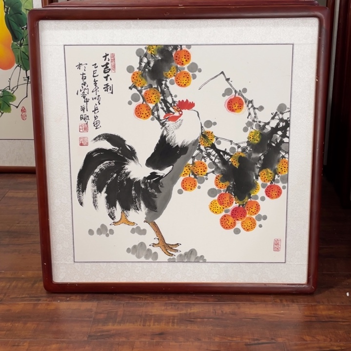 国画带框尺寸63*63厘米