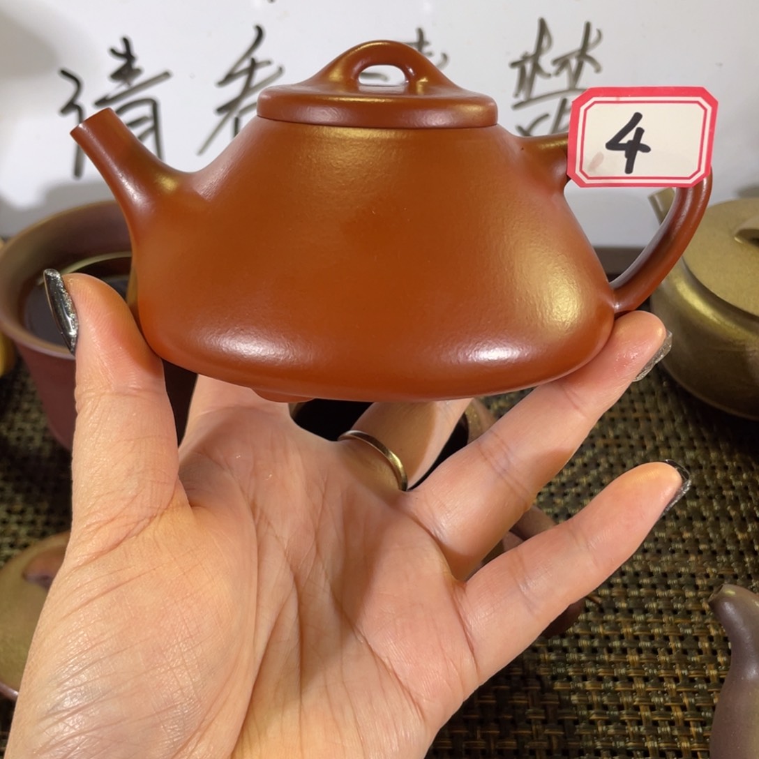 紫砂茶壶用****4子冶石瓢全手