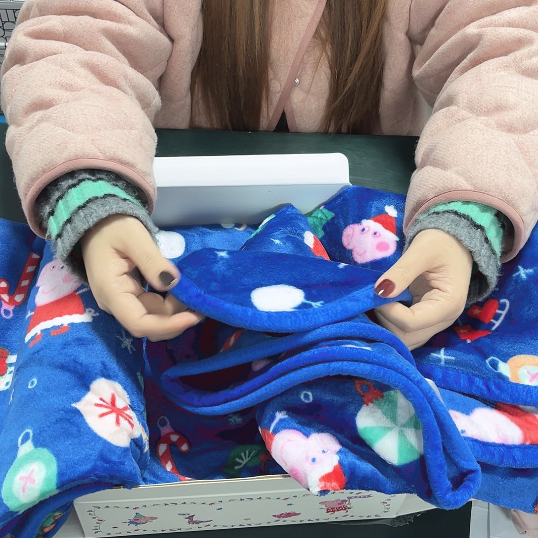 棉棉佩奇奇妙圣诞毛毯120*150