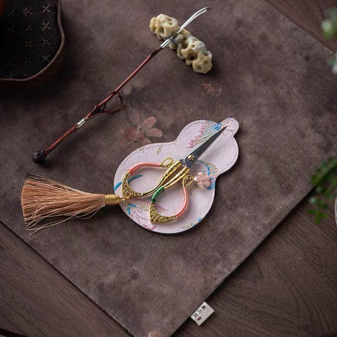 手编精致小茶剪茶道配件