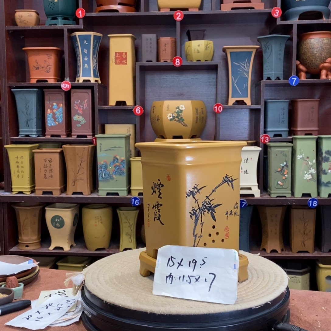 紫砂花盆紫砂花盆