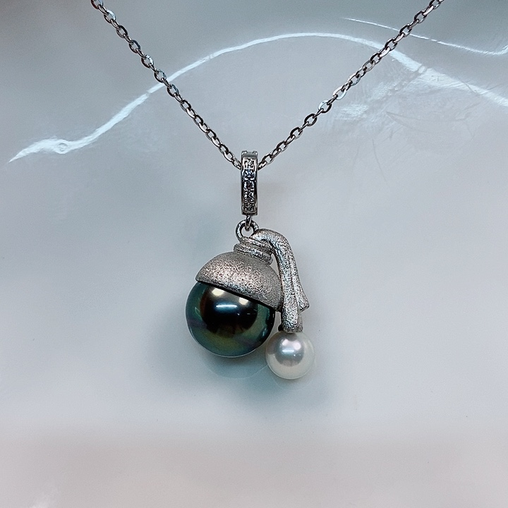 海水珍珠吊坠(不含链)银S925镶嵌5-11mm