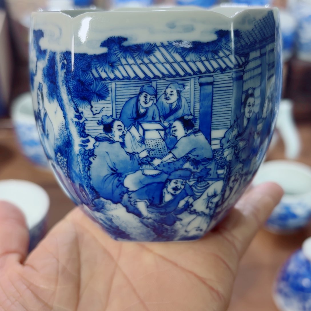 杯全手工全手绘陶瓷