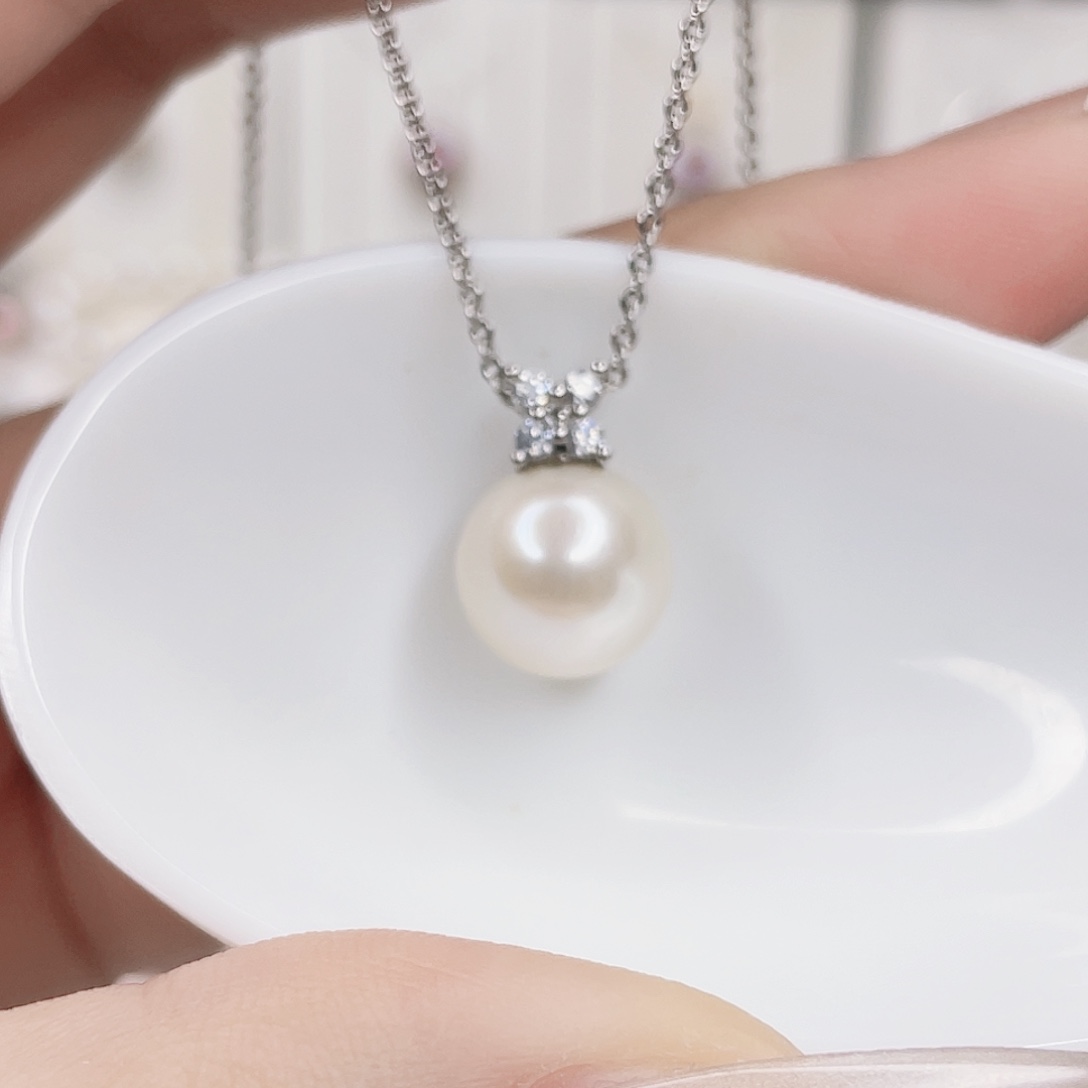 淡水珍珠吊坠(赠链)合金