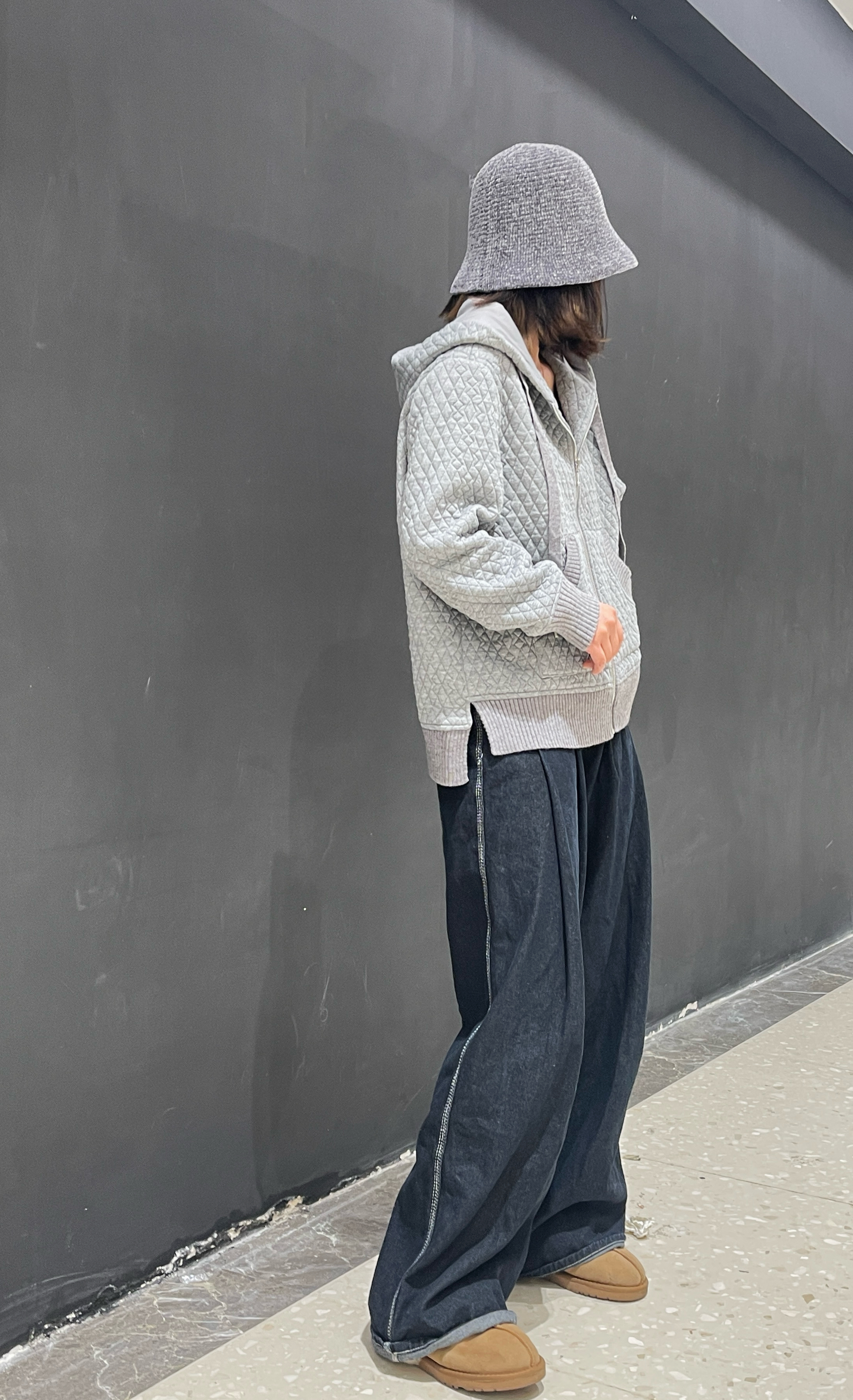 AKDM 休闲抽绳连帽外套夹薄棉上衣85166