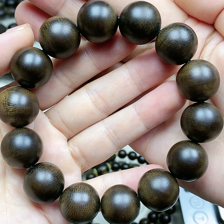 沉香手串用****7越南芽庄白奇楠沉水料