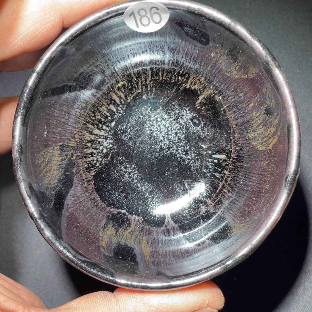 茶盏龙窑柴烧老黄甄选186