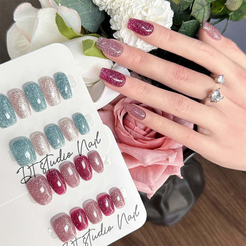 【碎钻AB】DT原创设计师纯手工穿戴甲美甲