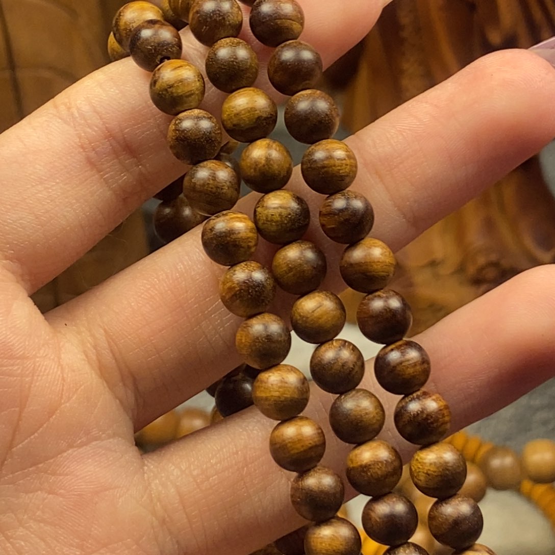 檀香木手串/手链一*奶香0.6