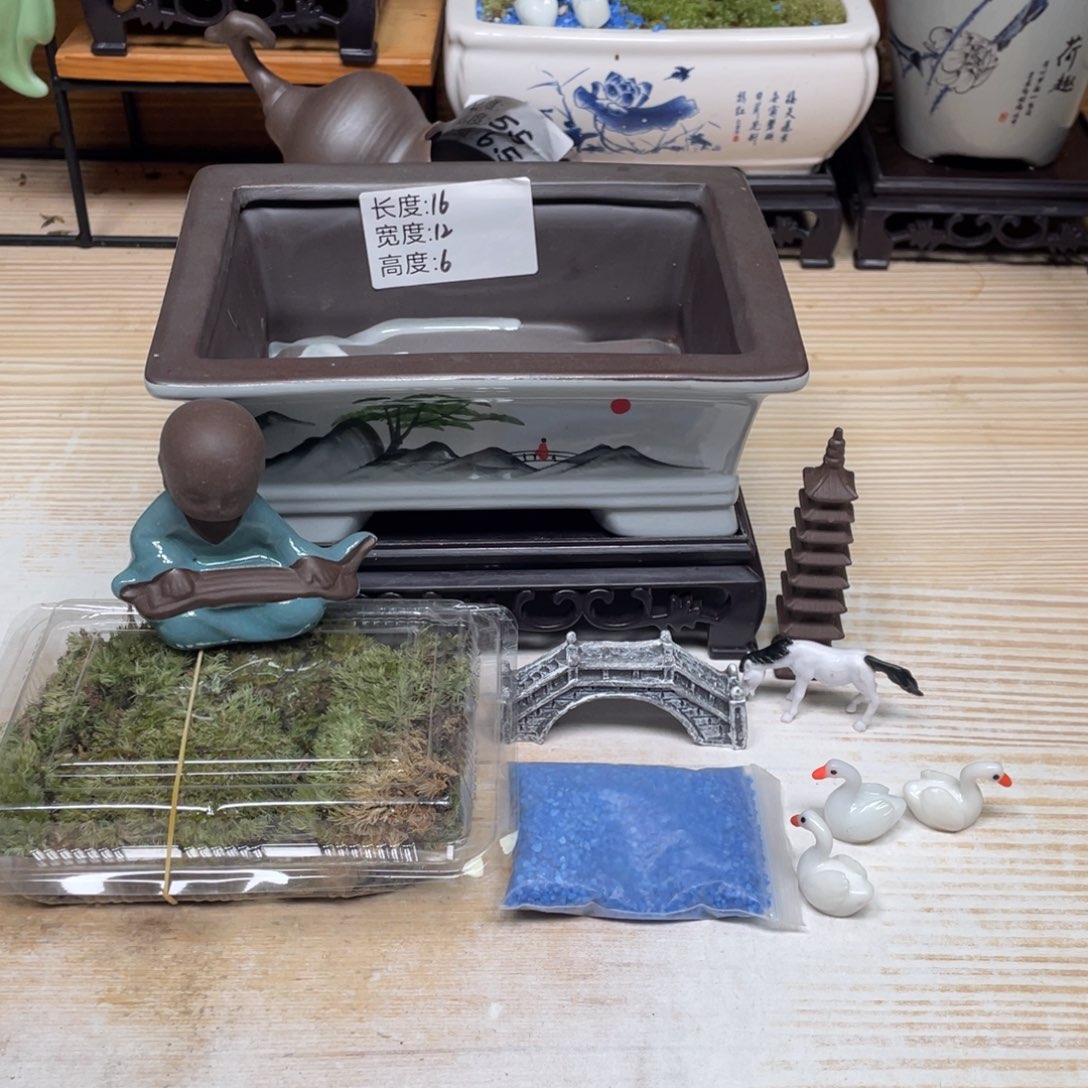 紫砂花盆陶瓷艺术花盆陶瓷