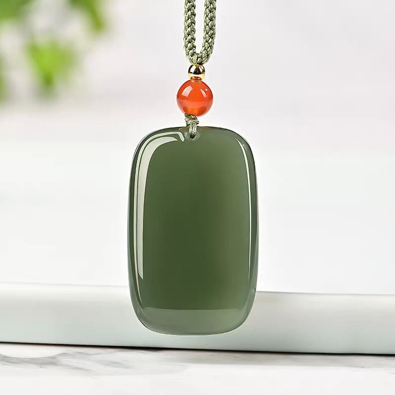 青海湖水绿无事牌精美挂件