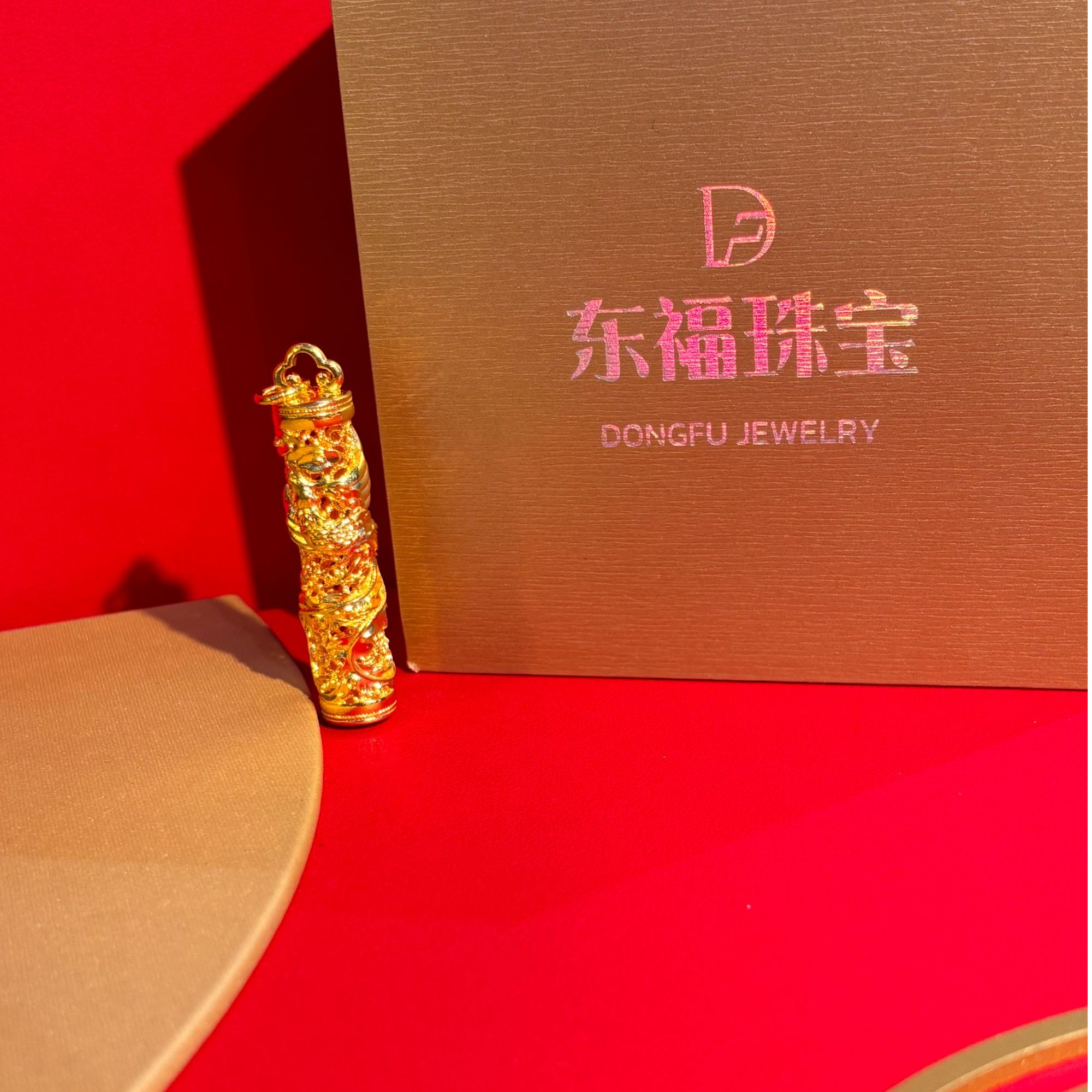 吊坠足银 龙柱吊坠男士时尚女士古法经典实心精美素款