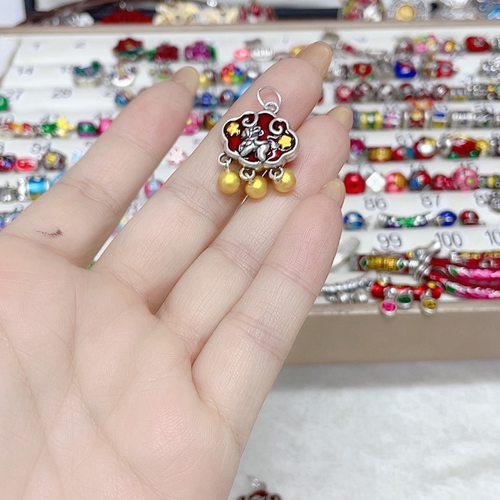 贵***姐足银珐琅彩足银配件