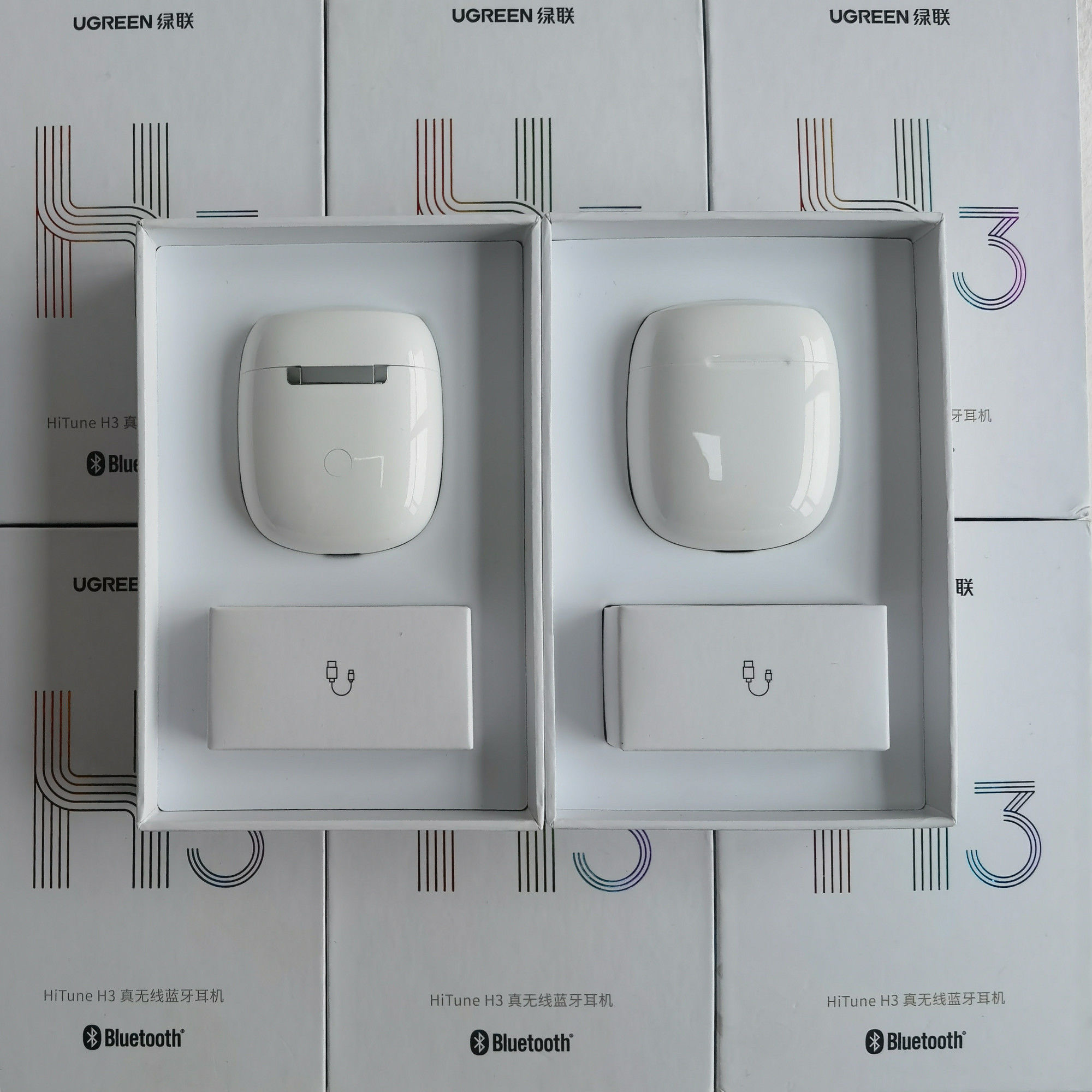 95新 UGREEN/绿联 绿联HiTune H3半入耳式蓝牙耳机真无线裸机