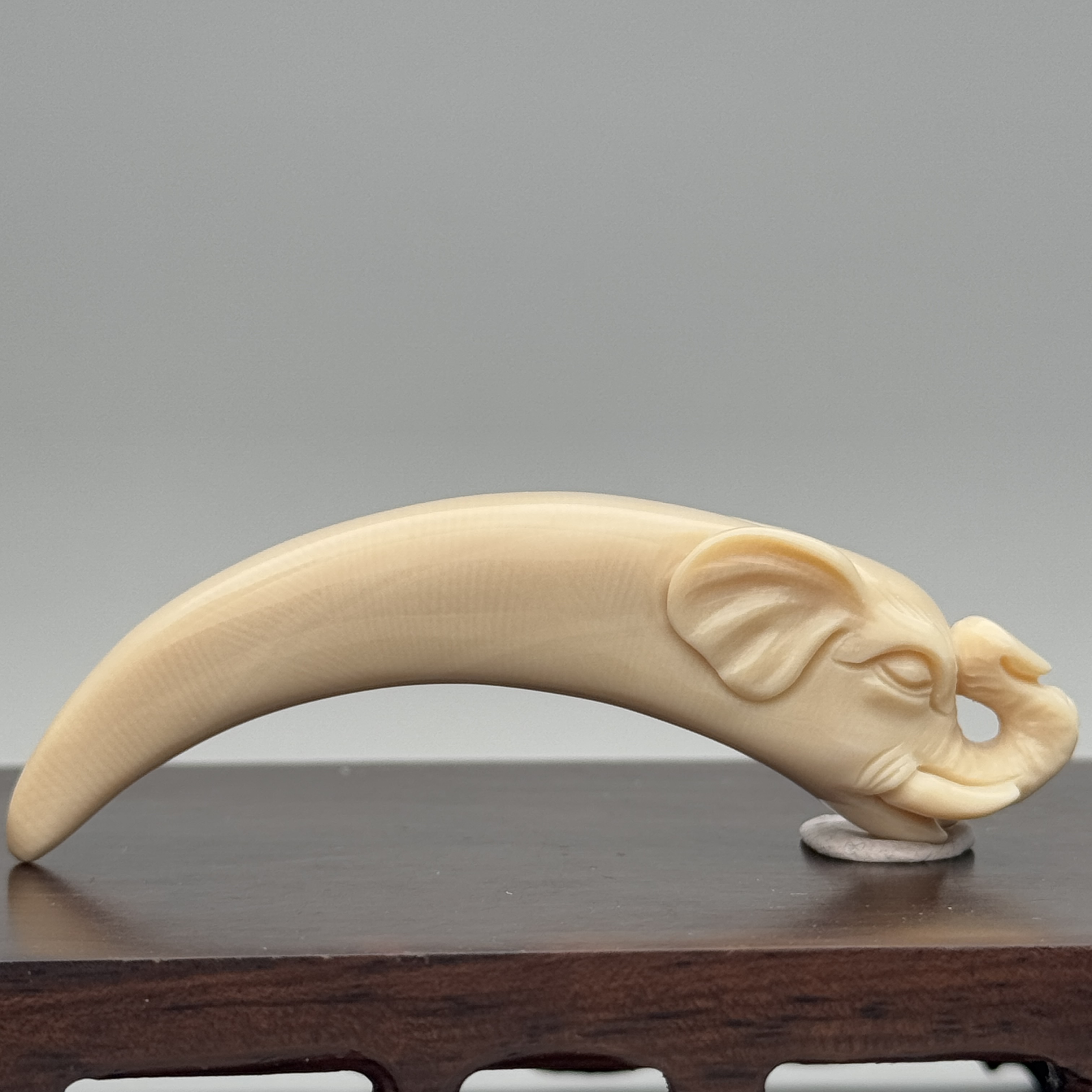 DEZHI/德志74*17*15mm14.8g吉象牙尖吊坠猛犸牙K873（默认吊坠绳）