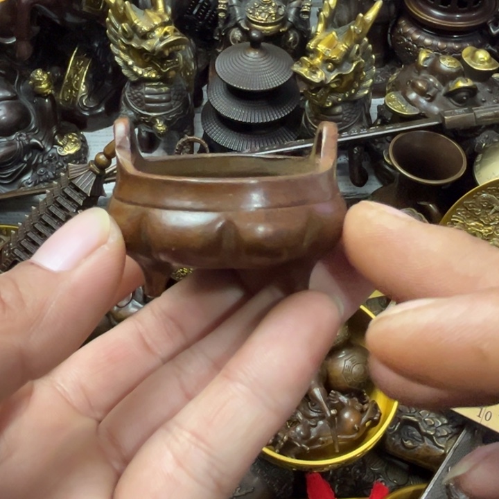 顺顺利利，铜器摆件和