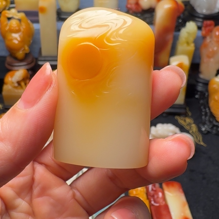 日***方寿山石印石寿山石纹洋