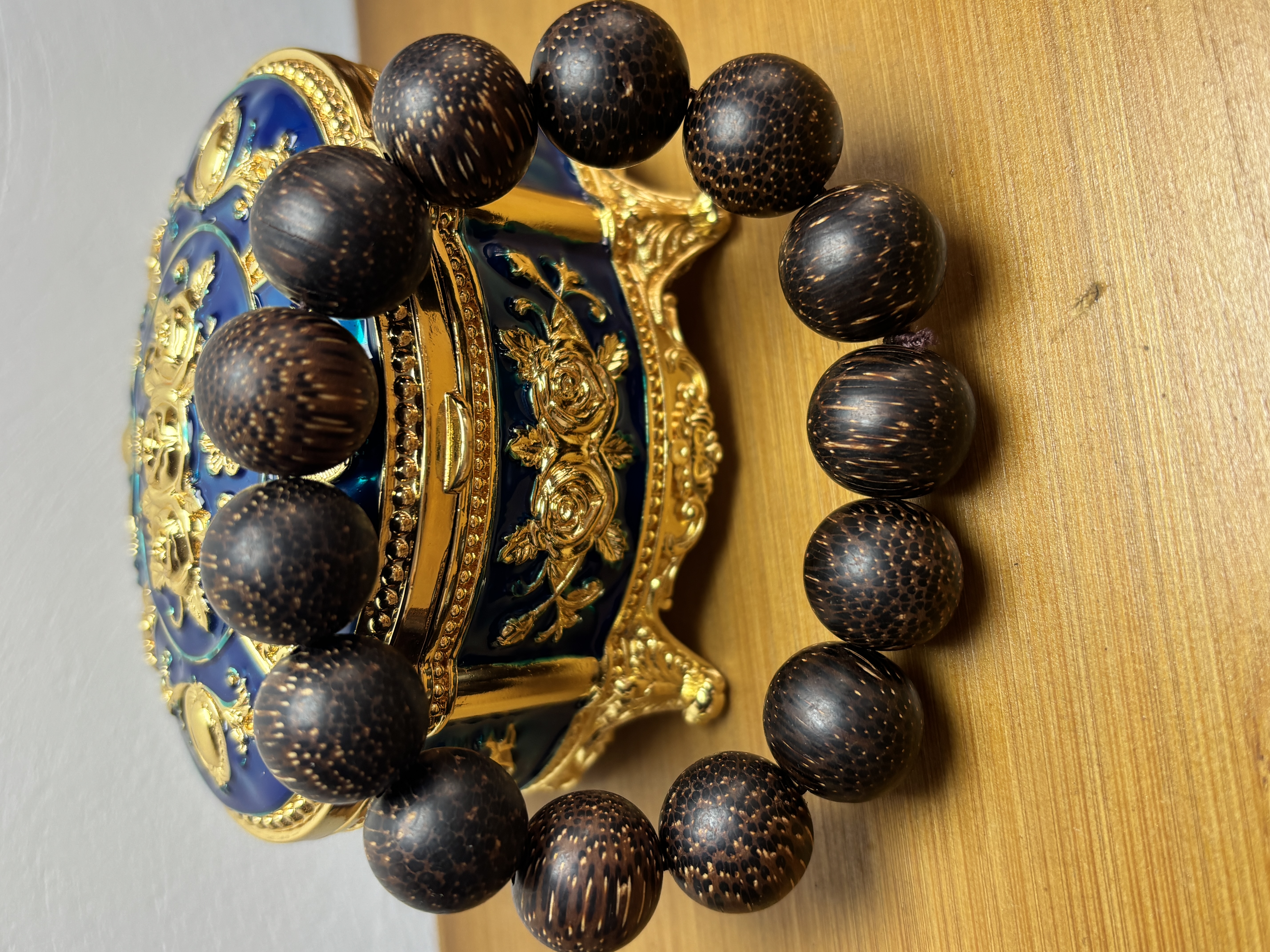 增香沉香木【啊球】cx黑色单圈手串