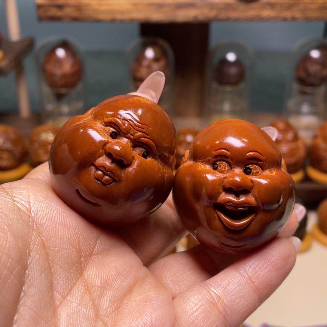 佛螺菩提吊坠奶*呆呆一对三点八左右尺